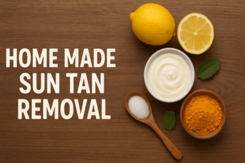 Home Made Sun Tan Removal